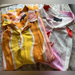 No Boundaries Men’s 2-Pack Soft Lightweight Short Sleeve Button Up Shirts 3XL